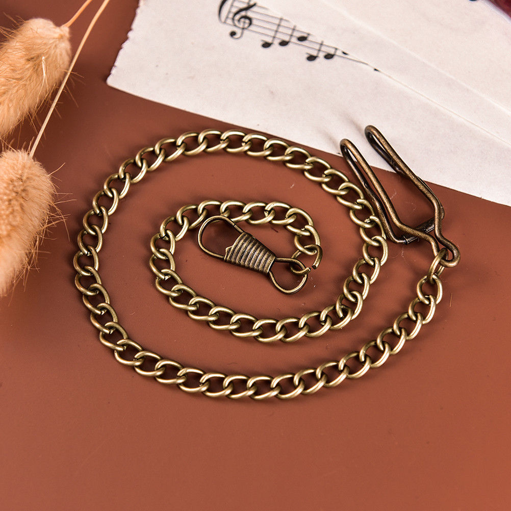 36cm bronze vintage stil detaillegering lommeur holder halskæde kæde til mænd kvinder collares