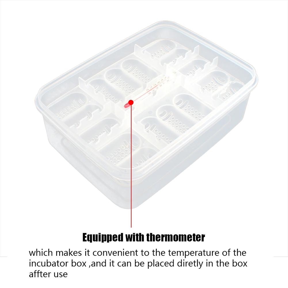 16 Grids Egg Hatching Guard Palace Snake Lizard Reptiles Hatching Egg Tray Reptile Hatching Breeding Box Incubator