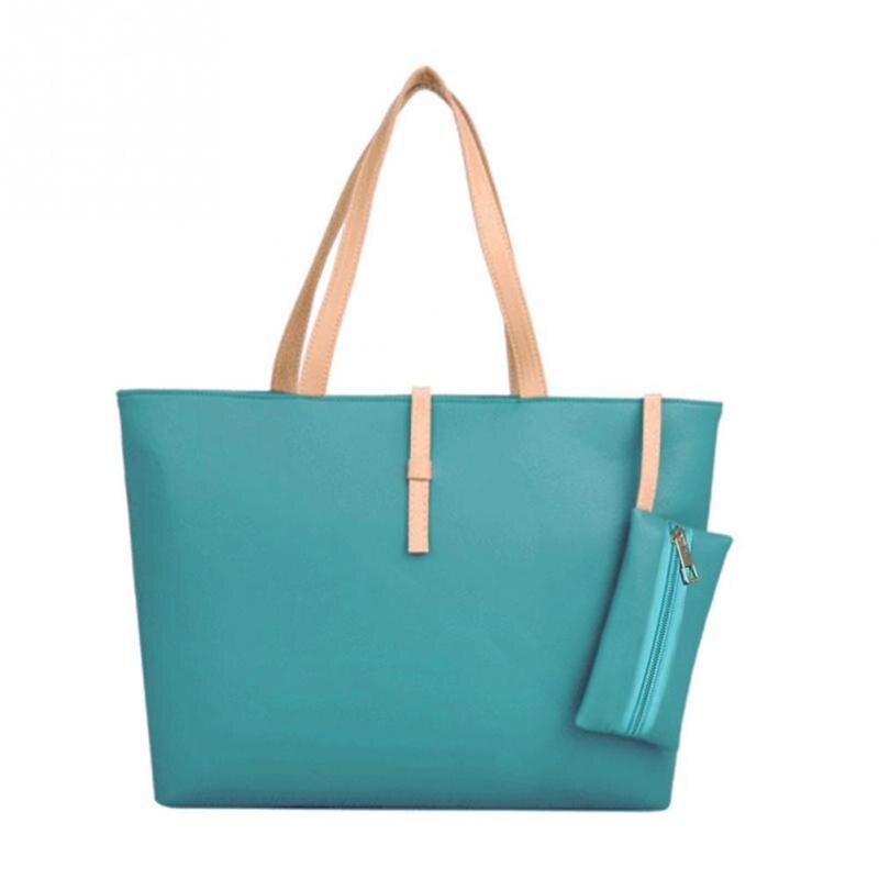 Vrouwen Tote Lederen Messenger Handtas Luxe Dame Grote Tote Vierkante Top-handvat Schoudertassen Purse Sac Bolsas Femininas Sac EEN Belangrijkste: Sky Blue