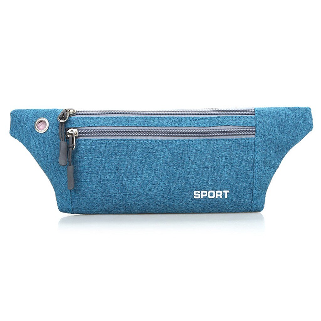 Sport Wasit Bag Men Women Fanny Pack Couple Canvas Waterproof Versaile Mult-function Belt Bag Bolso Cintura
