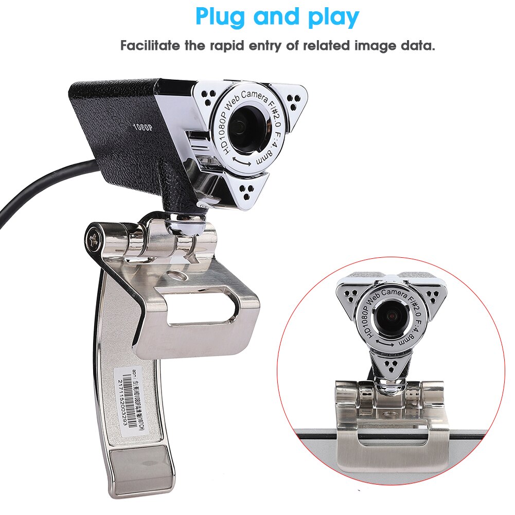 1920*1080 HD Webcam 1080P Camera Built-in Omnidirectional Microphone Desktop Computer