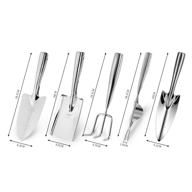 1/3/5 Piece Set 201 pala in acciaio inossidabile per uso domestico piante in vaso piantare all'aperto scavare sabbia allentando terreno attrezzi da giardino