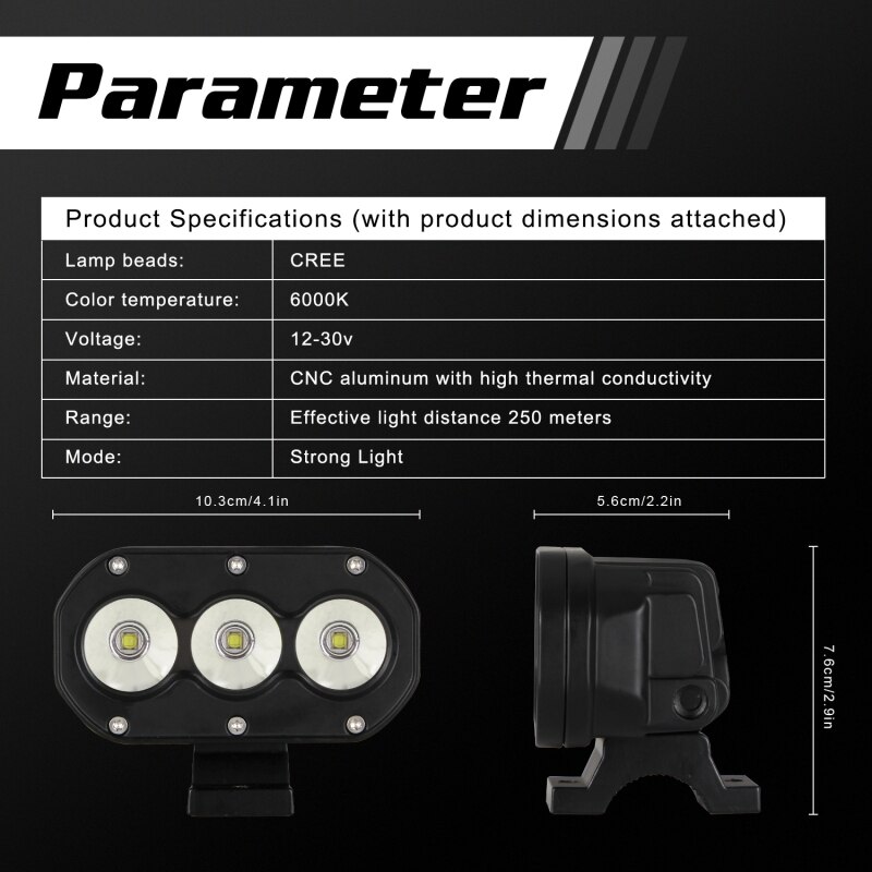 2 Stuks Led Verlichting Rijden 60W 6000K Mistlampen Voor Auto Motorfiets Off Road Truck Led Auto koplampen