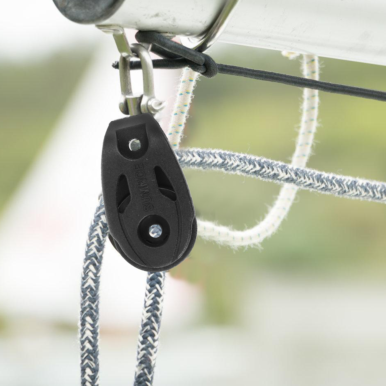 Accessorio per puleggia per barca, blocco di vela, cavo di sollevamento per barca a vela per palestra con sistema in nylon