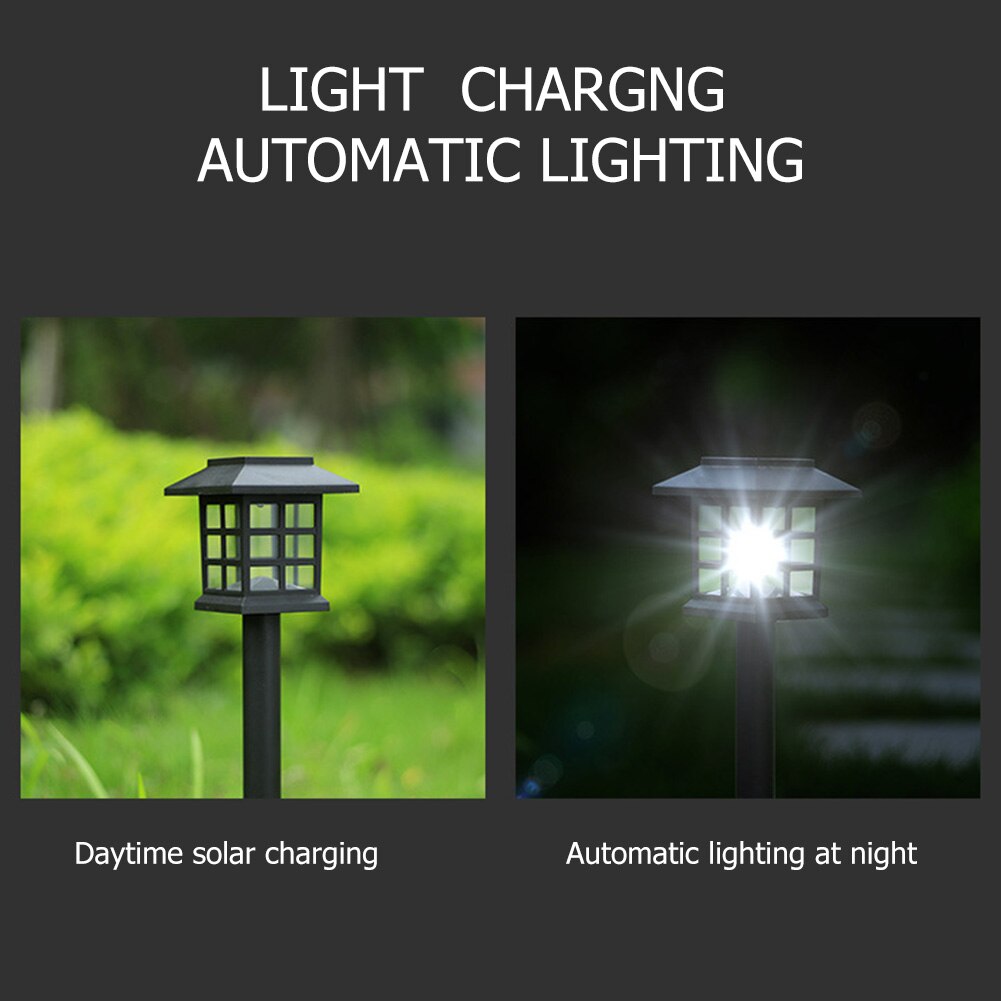 2x Waterproof LED Solar Lawn Light Stick Garden Path Decor Lighting Lamp​