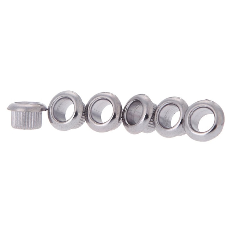 Guitar Tuner Conversion Bushings Adapter Ferrules Nickel Plating with nice plastic shell for 10mm Peghead Holes Silver