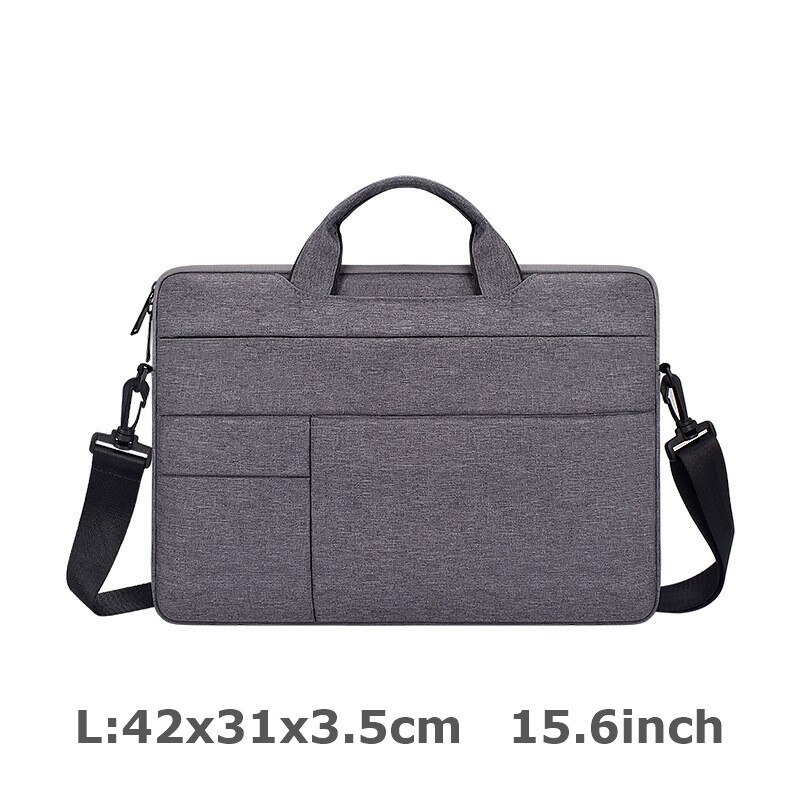 Men 13.3 14.1 15.4 15.6 Inch Waterproof Laptop Briefcase Business Handbag for Men Large Capacity Messenger Shoulder Handbag: 4-L