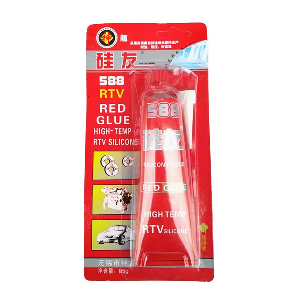 85g Strong Adhesive Glue High Temperature Sealant Waterproof RTV Red Fastening Glue for Car Vehicle Motor Gap Seal Repair Tools
