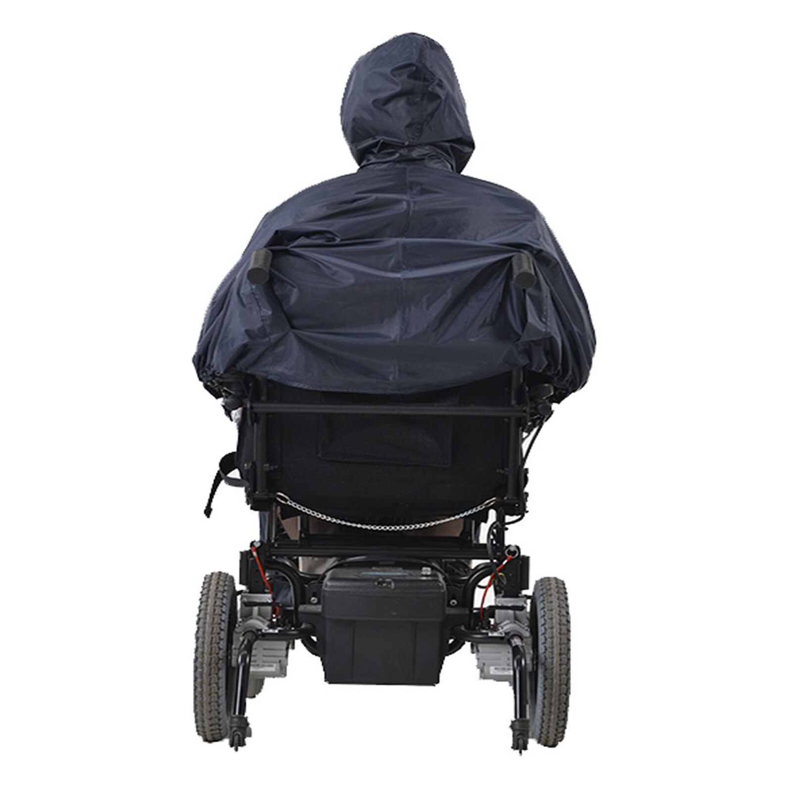 Poncho imperméable pour fauteuils roulants, Cape avec manches, capuche, bandes réfléchissantes, imperméable pour personnes âgées et patients