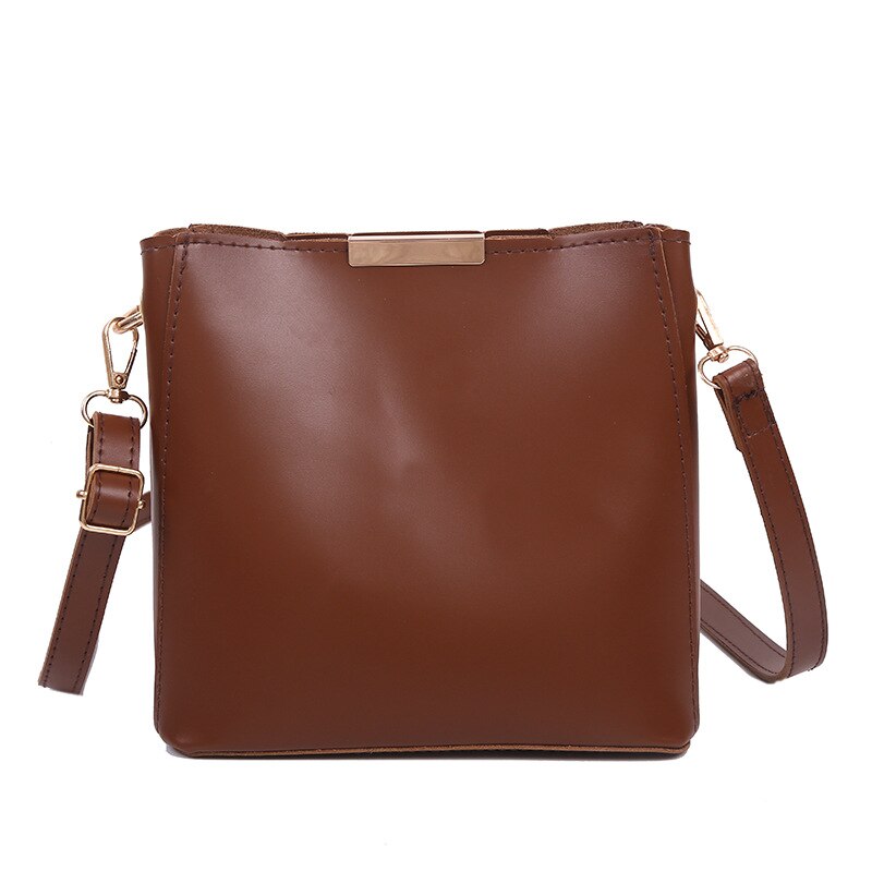 Women's Bag Casual Texture All-match Shoulder Bag Messenger Bag Bucket Bag YUBAI