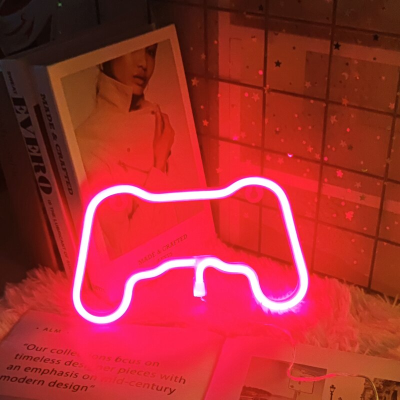 Led Game Neon Sign Game Vorm Gamer Voor Tiener Jongens Game Neon Light Game Room Decor Neon Lamp Game battle Station Muur Tekenen