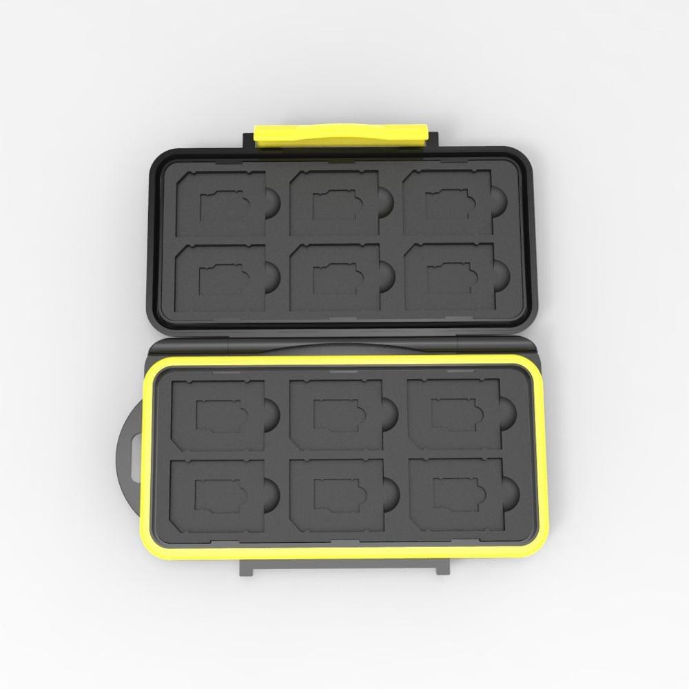 Multifunction sd sdhc mmc cf cartão micro sd cartão de memória caso protetor de cartão de memória à prova dwaterproof água para cartões sd cf