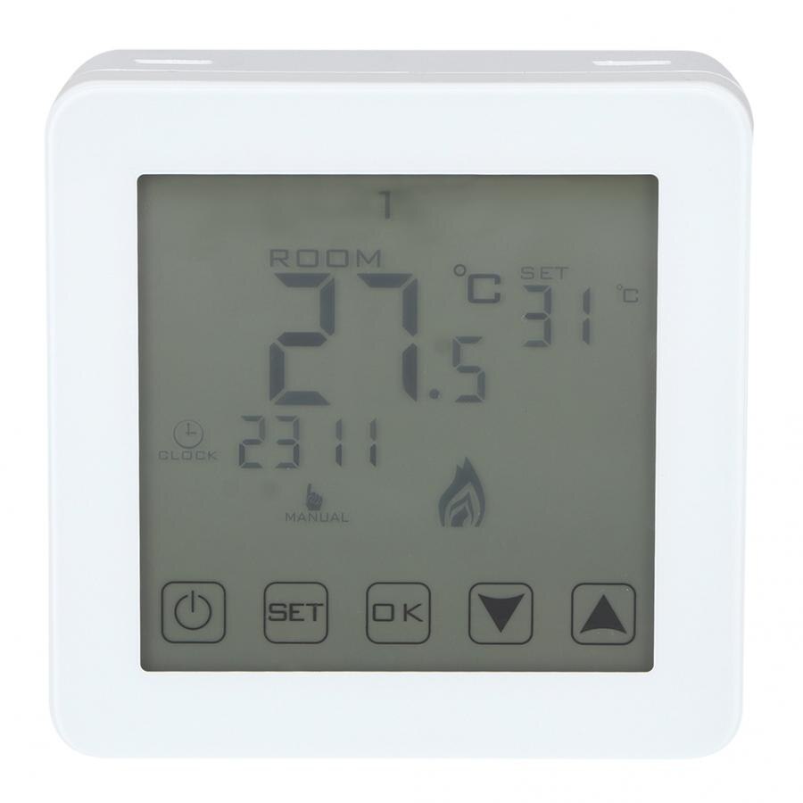 Room Temperature Controller Wall-mounted Programmable LCD Screen Digital Electric Heating Thermostat Room Temperature Controller