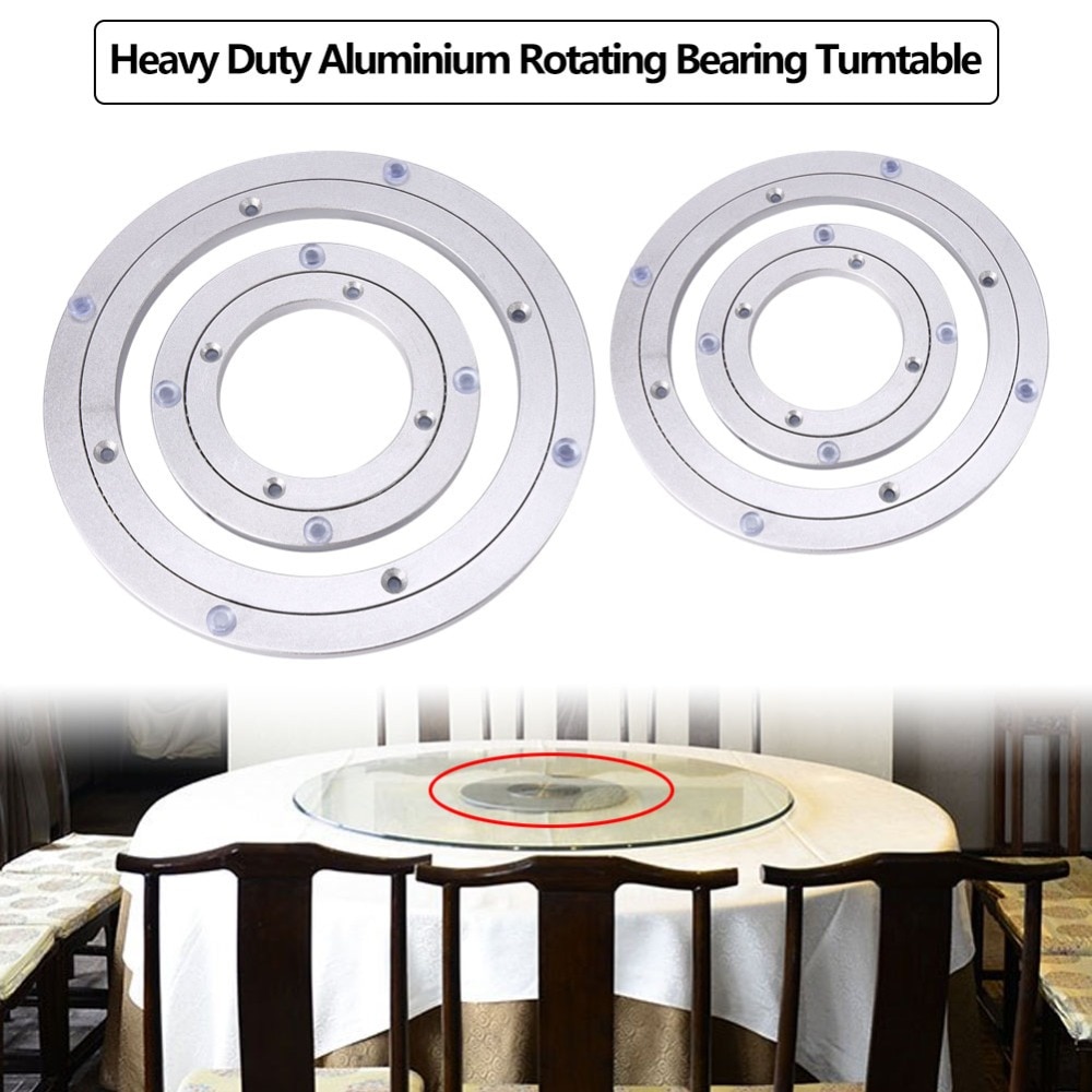 Drejebord plade bord glat drejeplade roterende bord aluminiumslegering roterende leje drejeskive rundt