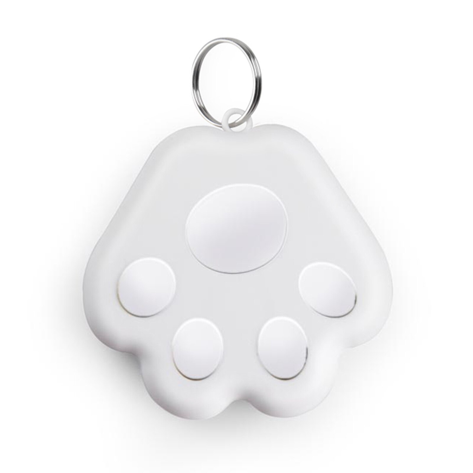 Bluetooth Anti-lost Device Tracking Selfie Finder Dog's paw tracking self timer finder Bluetooth 4.0 locator: White