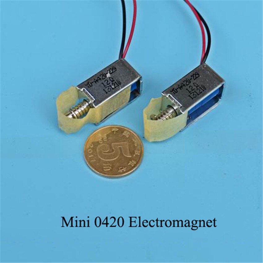 1 Pc DC6-12V Mini 0420 Elektromagneet YD-A420-229 Dc Elektromagneet Zuig Type Magnetische Elektromagneet Voor Kast Elektronische Lock