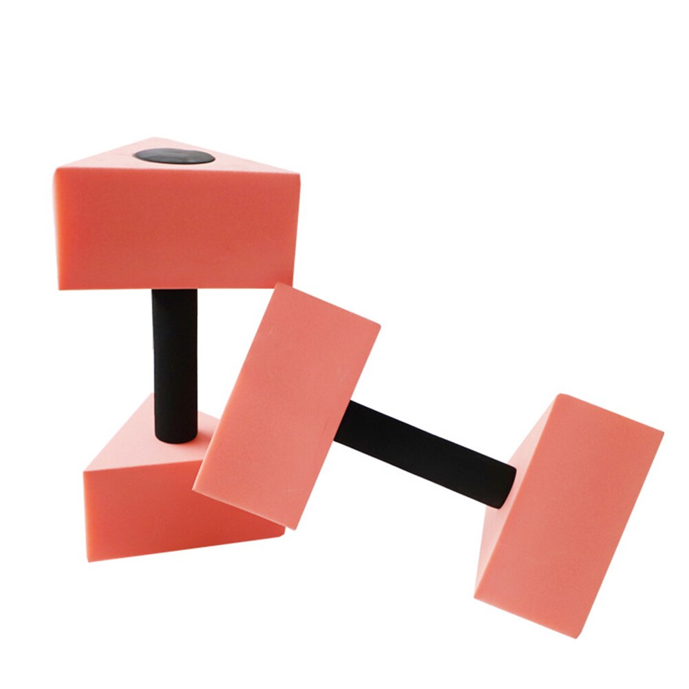 Mancuernas de agua triangulares para ejercicio acuático, mancuernas de Fitness para aeróbic acuático, pesas para realizar ejercicios, equipos de , 2 uds.: Rojo