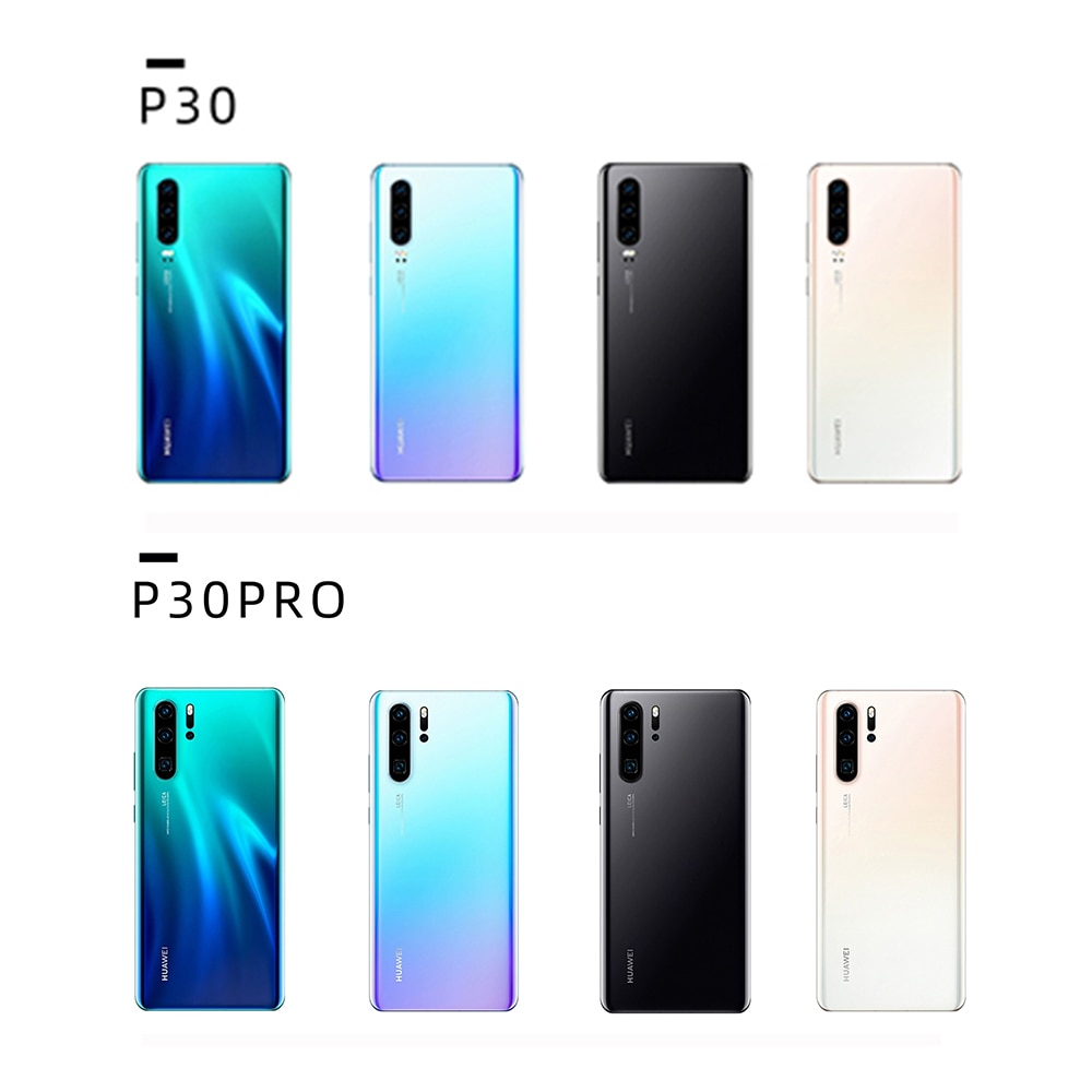 Original Huawei P30 Profi P 30 Zurück Batterie Abdeckung Hinten Glas Tür Gehäbenutzen Ersatz Tafel fallen Für p30Profi Mit Kamera objektiv &Ampere; Logo