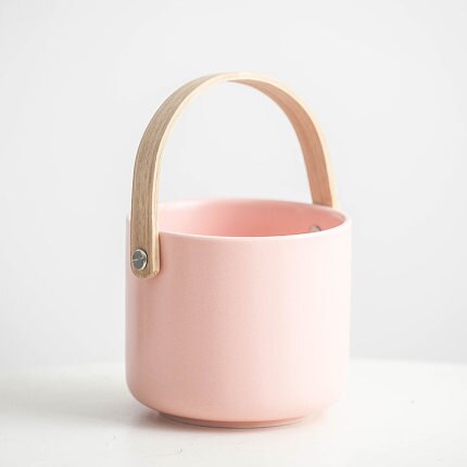 Nordisk kunst luksus frugtgaffel keramisk opbevaringstank moderne minimalistisk hjemmekage dessertgaffel køkken spisepinde ske opbevaringsbur: B