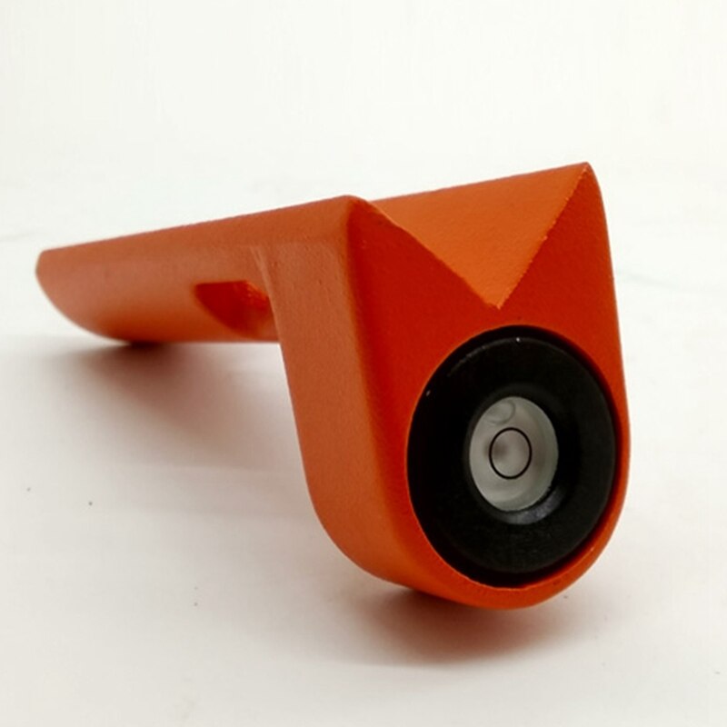 90 Degree Right Angle Level Bubble for Prism Pole Circular Vial Aluminum Die Cast Rod Survey Tools Part