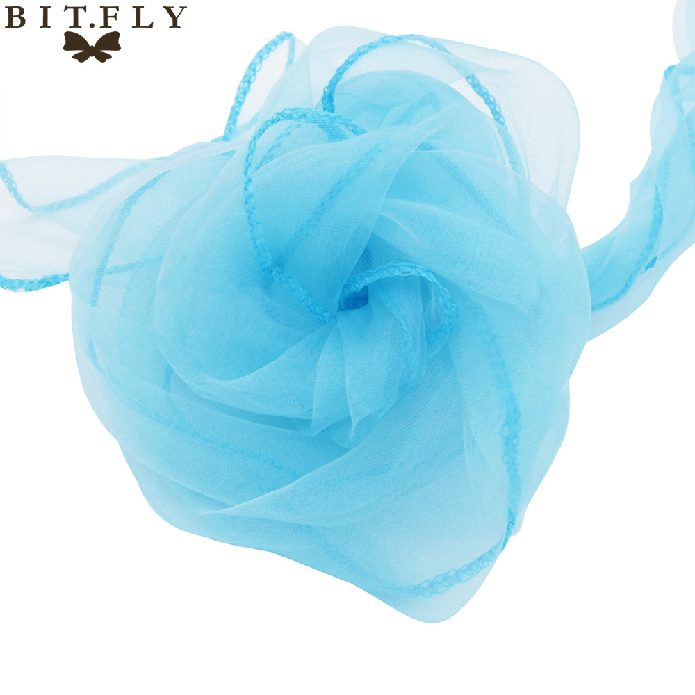 18cm*275cm Wedding and events Organza Chair Sashes Bow chair Covers for Christmas Party Banquet Decorations Home Textiles gold: turquoise