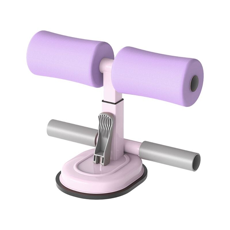 Fitness Sit Up Double Bar Assistant Gym Exercise Resistance Workout Equipment: Pink