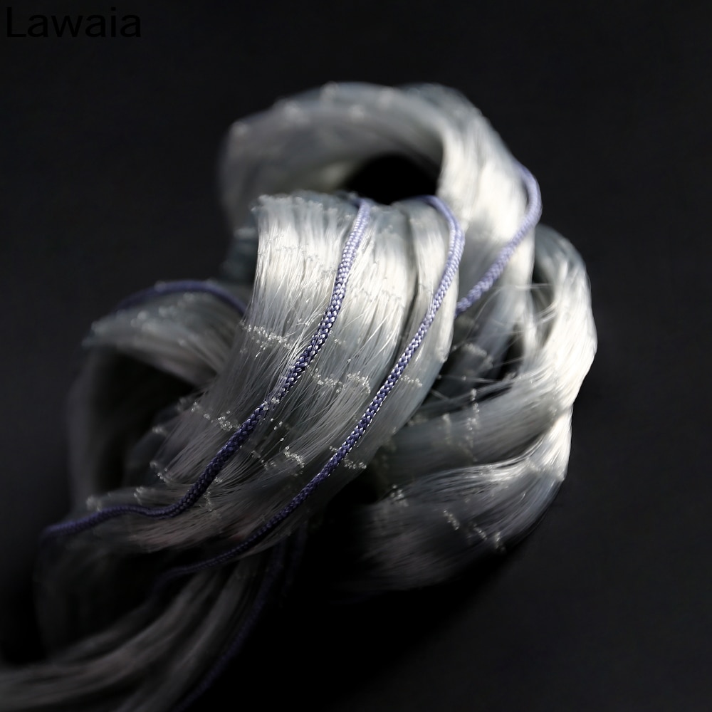 Lawaia Fishing Net Trap Monofilament Cast Network Single Layer Gill Finland Net Hand Throw Small Mesh Catch Fishing Accessory