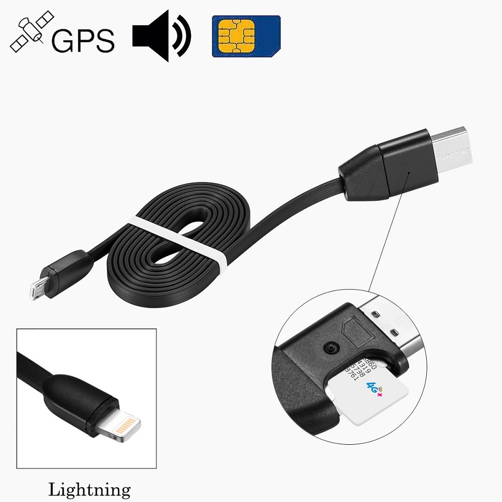 Fahrzeug GPS Aktivität Tracker Auto Lokalisierer Usb-kabel Linie GSM GPRS Ladegerät Hören Klang Verfolgung Alarm Gerät für iPhone Android: Pro iPhone