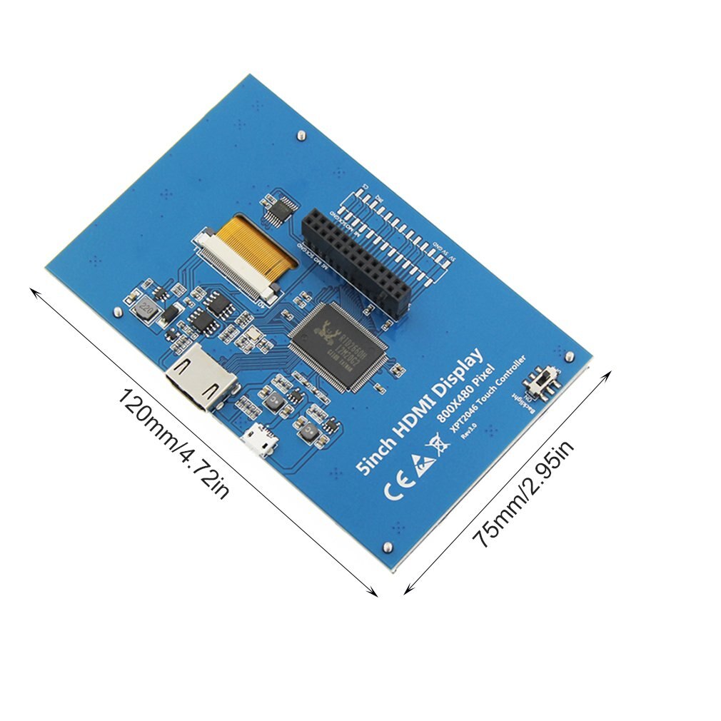 5-zoll Resistiven Touchscreen LCD Display HDMI für Raspberry Pi XPT2046 Heißer