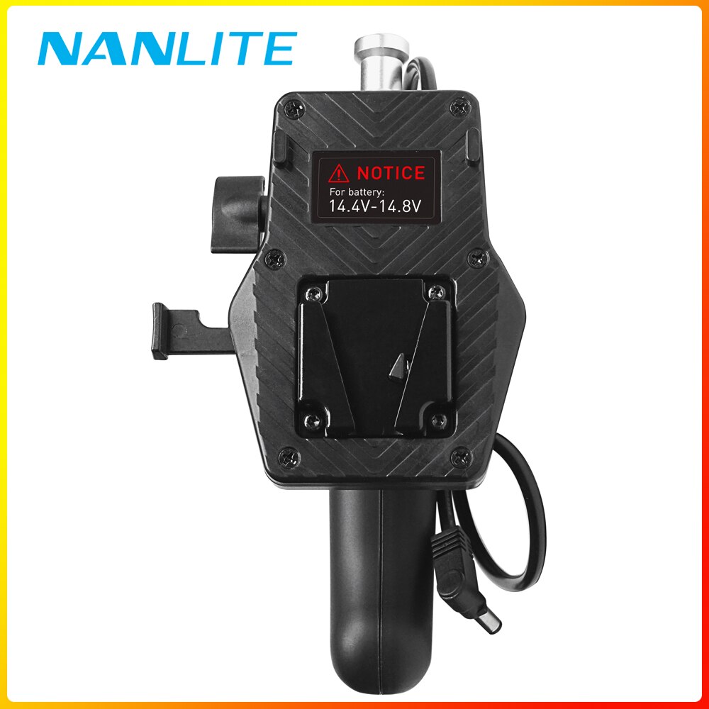 Nanlite-BH-FZ60-V para Forza 60 60B, montaje en V, empuñadura de batería
