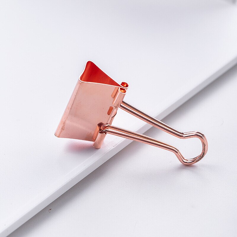Rose gold office combination paper clip wallet combination desktop gadget metal