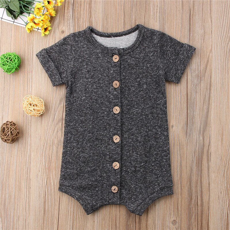 0-24M Pasgeboren Baby Jongens Zomer Bodysuits Zwart Wit Gestreepte Print Playsuit Voor Pasgeboren Baby Meisjes Sunsuit Jumpsuits: Black / 12m