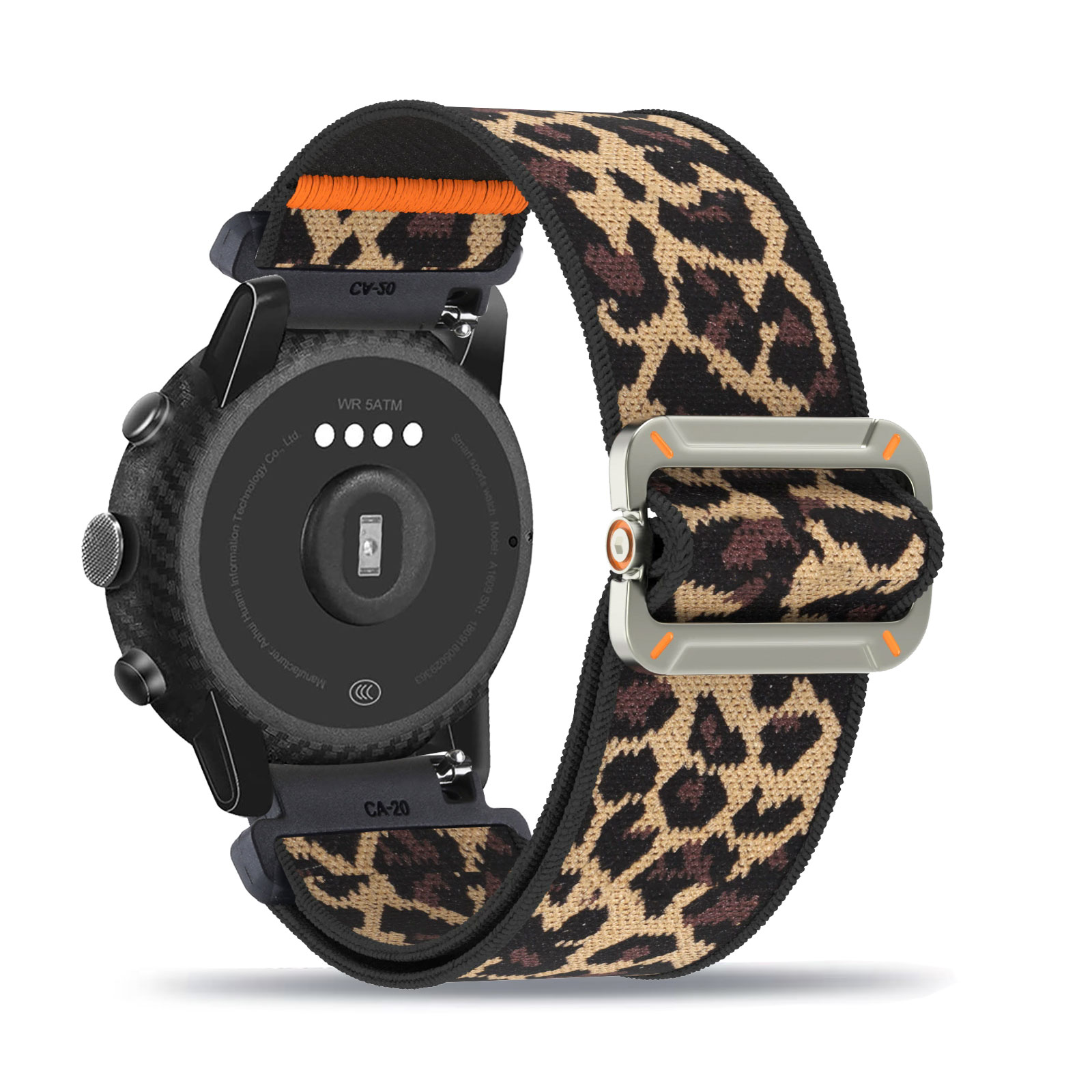 Stretchy Band for Amazfit Stratos 3/Stratos 2/Stratos Band, Soft Nylon Elastic Braided Strap: Chocolate