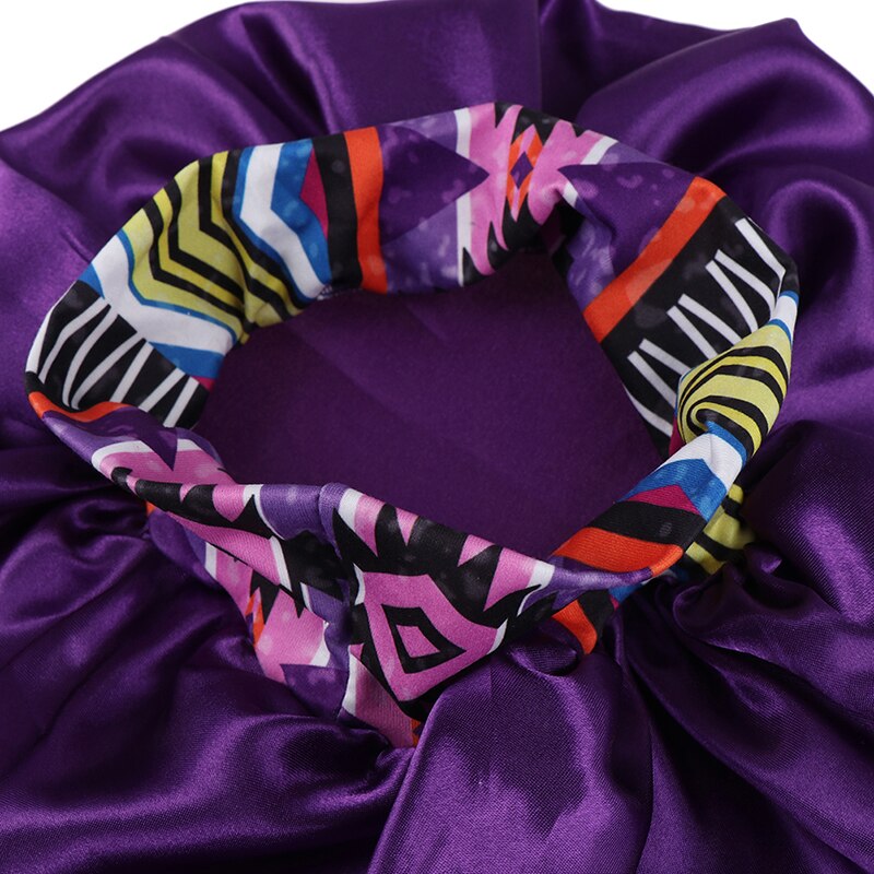 Slaapmuts voor dames, hoofddoek, haarverzorgingshoed, afrikaans patroon, ankara print, satijnen voering, zacht, extra groot hoofddeksel