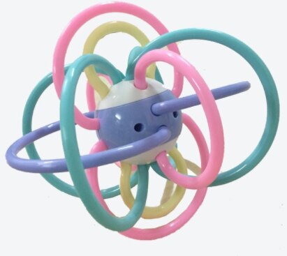 15cm Manhattan Ball Infant Toddler Soft Teether Rattle Hand Bell Education Toys for Child 0-12 Months Newborn Baby Development