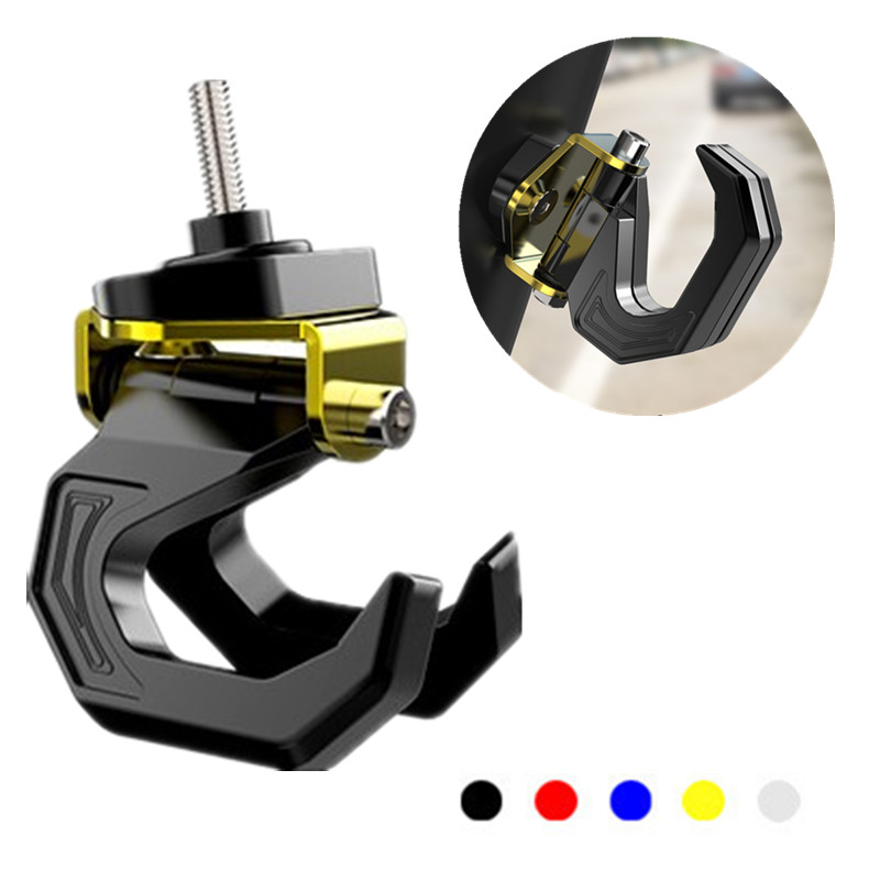 Casco de equipaje de motocicleta de aleación de aluminio, doble gancho de montaje, soporte para casco de motocicleta, bolsa, gancho de botella para accesorios de motocicleta