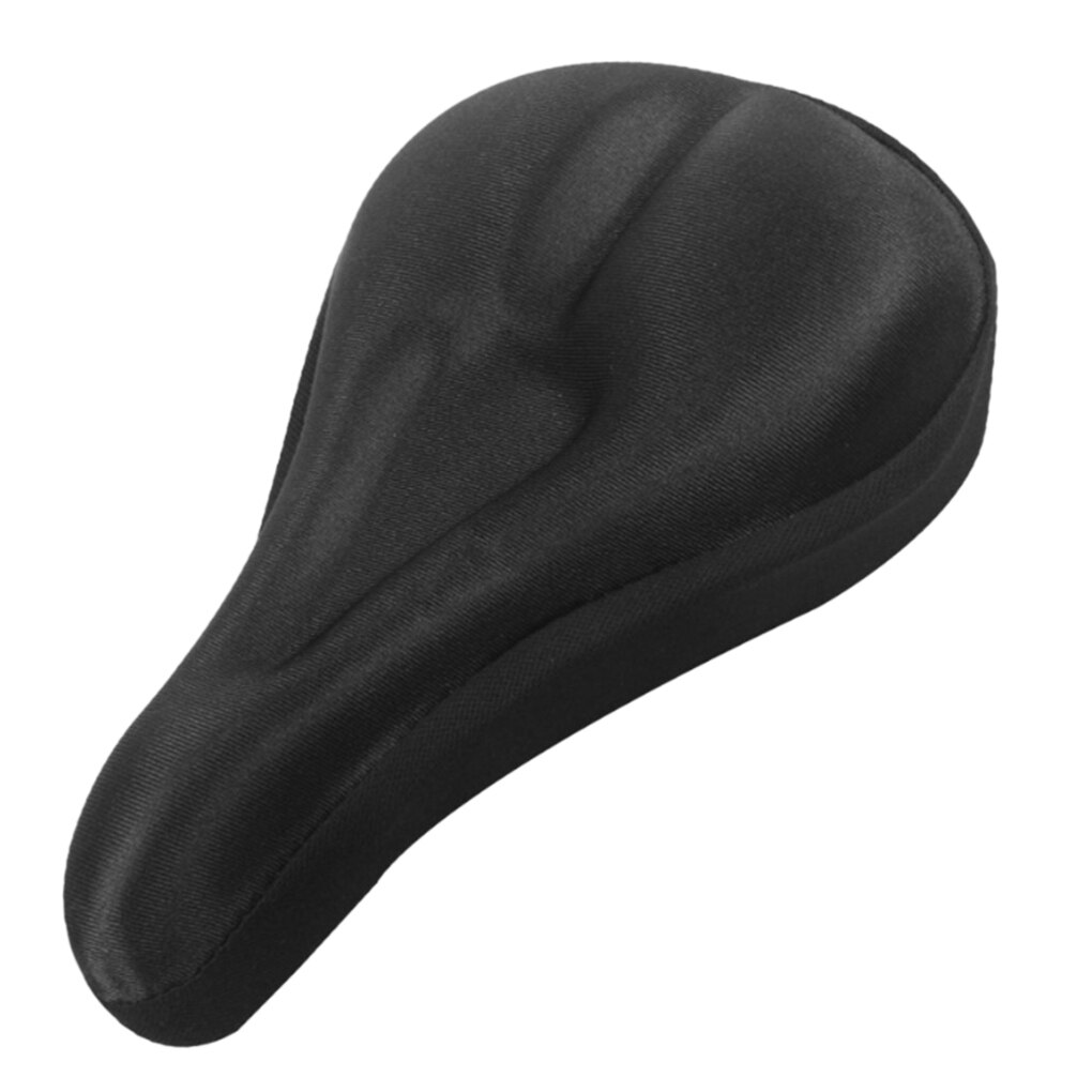 MTB Sitze GEL Silikon Schwamm Fahrrad 3D Weiche Gel Sattel Sitz Abdeckung Kissen Pad Wasserdichte Universal Bike Sitze Bike Zubehör: Black