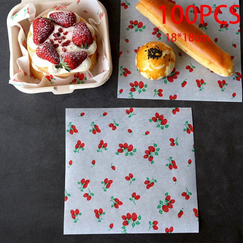 10/20/pcs Disposable Greaseproof Paper Suitable for Bread Box, Fast Food Box, Cake Box, Food Package Decoration Kitchen Supplies