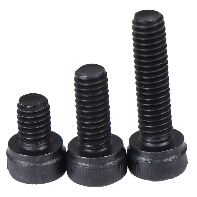 M4/M5/M6/M8 12.9Grade Steel Allen Hex Socket Cap Head Black Screw Bolt Furniture Fastener 20PCS