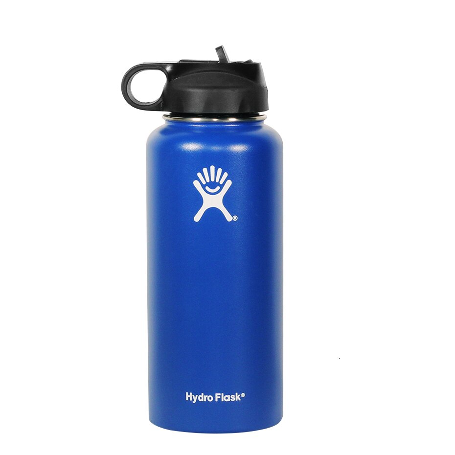 Sports Bottle Hydro Flask 32oz Tumbler Flask Vacuum Insulated Flask Stainless Steel Water Bottle Wide Mouth Outdoor: Pink