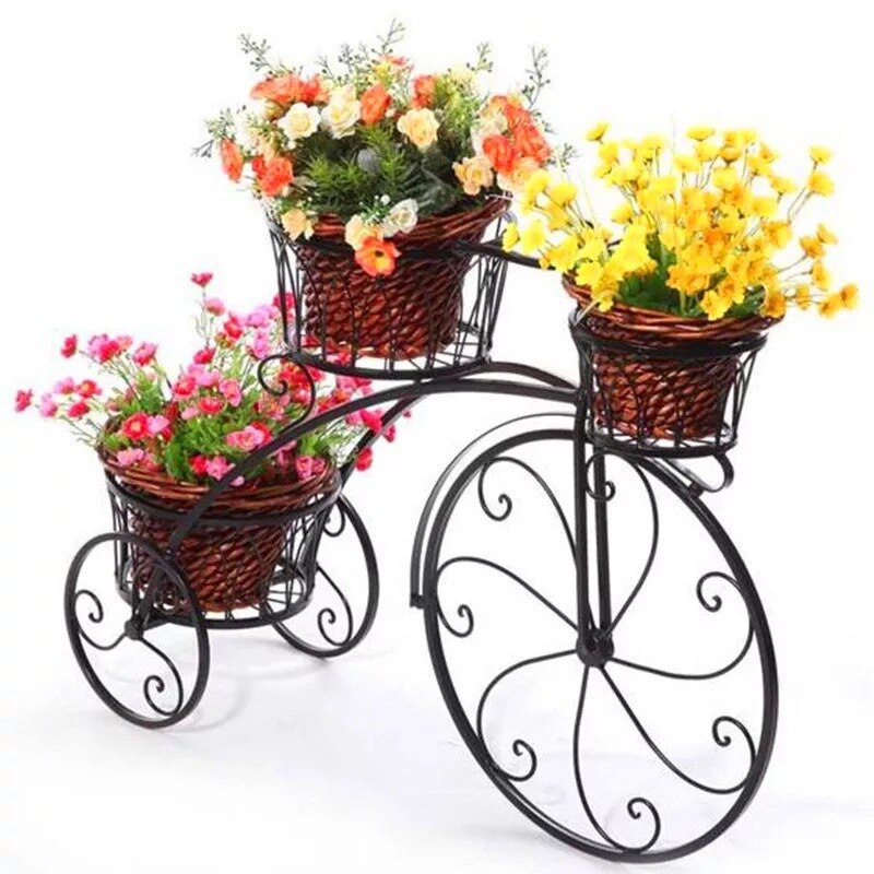 Eisen Anlage Regal Blume Gestell nordisch Metall Boden Regal Multi-schicht Fahrrad Metall verwöhnen Pflanzen Stehen Außen Metall Garten dekore