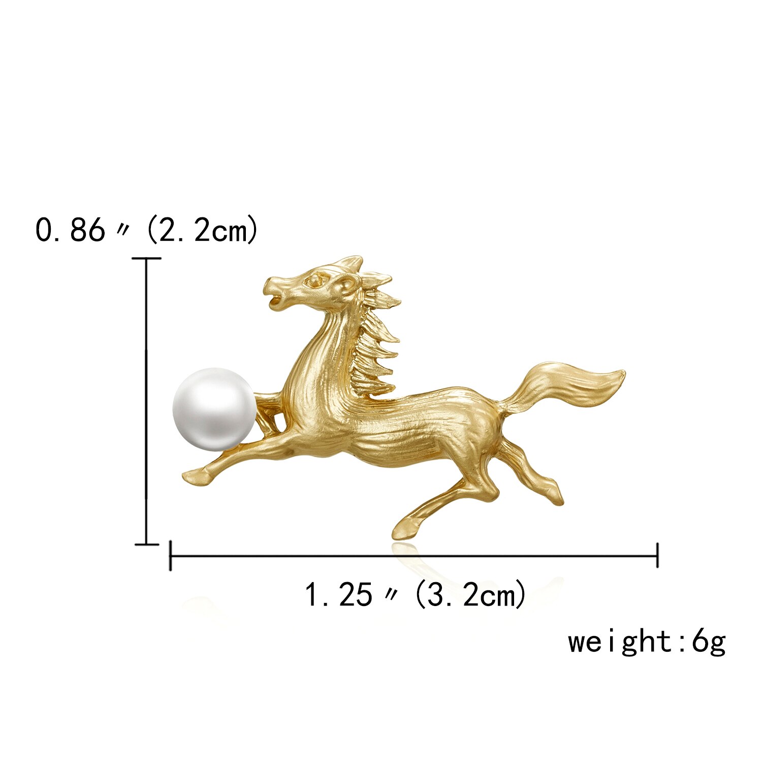 Rinhoo Gold Plated Gesimuleerde Parel Druif Broche Pins Voor Vrouwen Of Bruiloft Decoreren Zodiac Broche Symbolische Dieren: 7