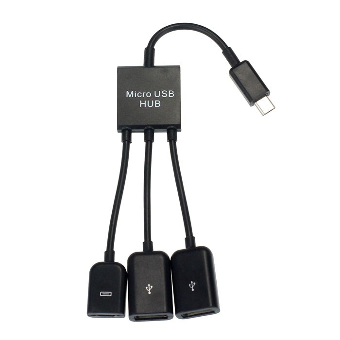 Dual Micro USB Host OTG Hub Adapter Kabel Voor Dell Venue8 Pro Windows 8 20 cm