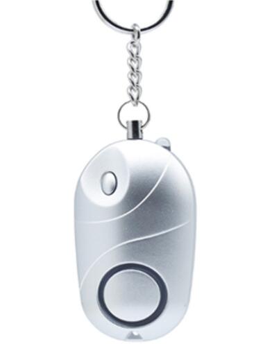 Safety Personal Alarm, 130DB Personal Security Alarm Keychain with LED Lights, Emergency Safety Alarm for Women, Men: Silver