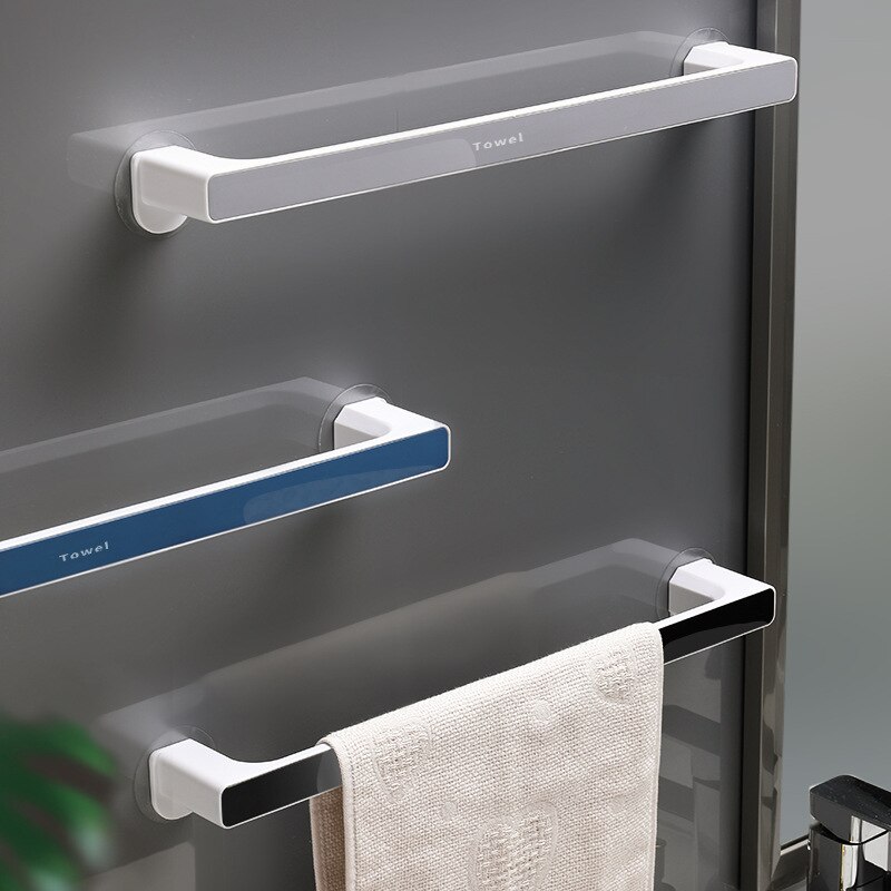 Handdoek Houder Zelfklevende Rack Wall Mounted Handdoeken Hanger Voor Bad Handdoek Bar Plank Rolhouder Opknoping Haak Badkamer organizer