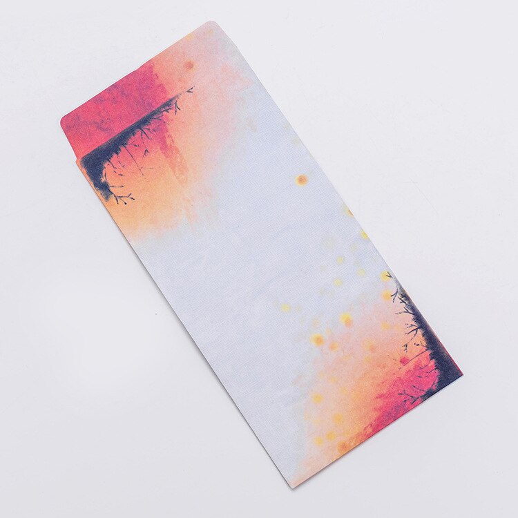 Sobre de papel Estilo Vintage chino para niños, sobres Kawaii de papel Kraft con letras, material de papelería coreana, suministros escolares, 5 uds.: 1