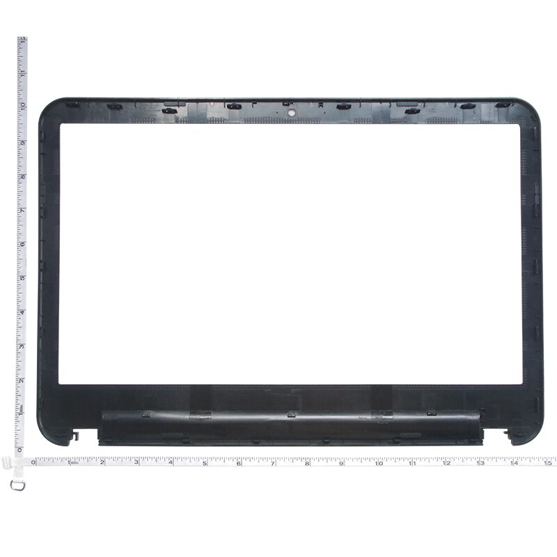 Gzeele novo para dell para inspiron 15r 3521 3537 5521 5537 lcd frente moldura capa 024k3d 24k3d b escudo ap0sz000200 15-3521 quadro