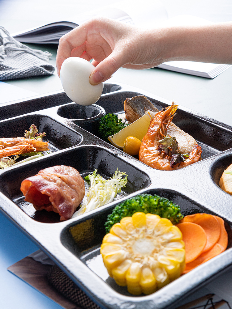 Assiette de séparation en céramique de style japonais pour une personne, assiette de séparation pour la maison, vaisselle de table, assiette de séparation créative