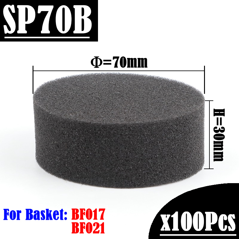 Esponja hidropónica negra para jardín, cultivo sin suelo de verduras, medios de cultivo, cestas hidropónicas, esponja para plantar, 20/100 Uds.: Naranja