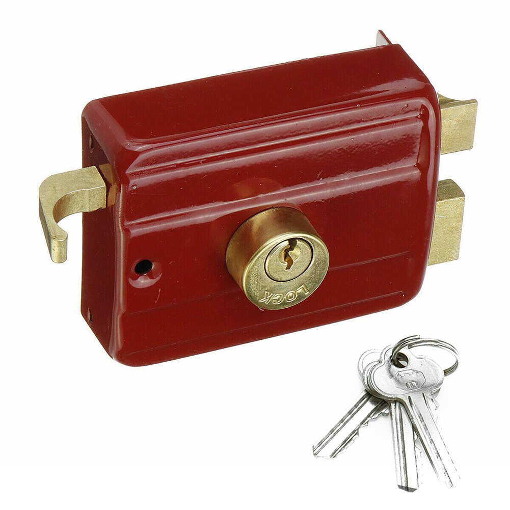 Heavy Duty Lock Security Door Lock Dead Bolt Lock with 3 Keys for Front Door Home Security Lock Protection Home Accessory: Default Title